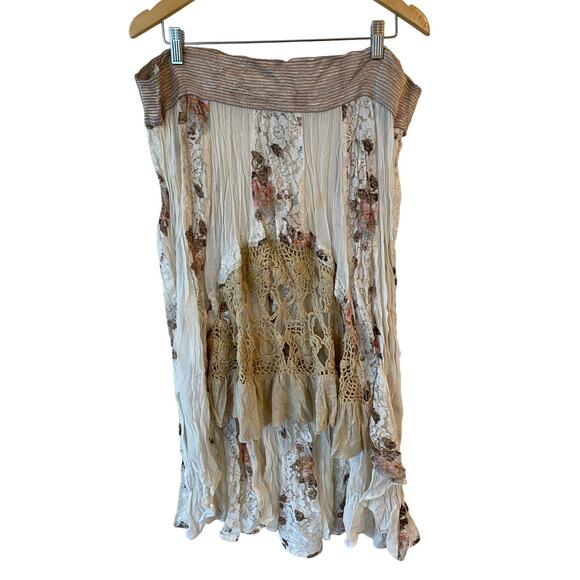 Free People Dresses & Skirts - Free People New Romantics Boho Floral High-low Festival Skirt Women’s Medium